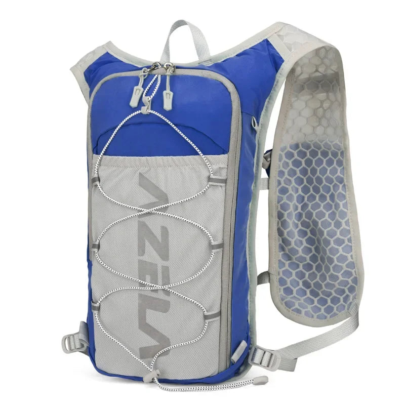 Mochila ligera para correr con chaleco de hidratación, ideal para senderismo, ciclismo y correr.
