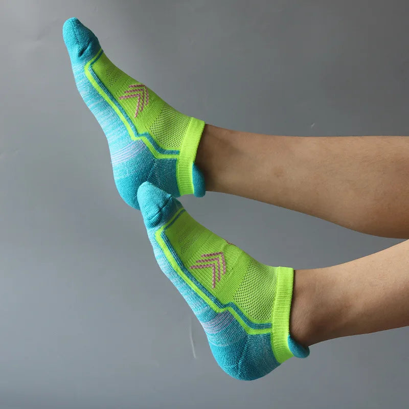 Calcetines para correr para mujer, transpirables, cortos, resistentes al desgaste.