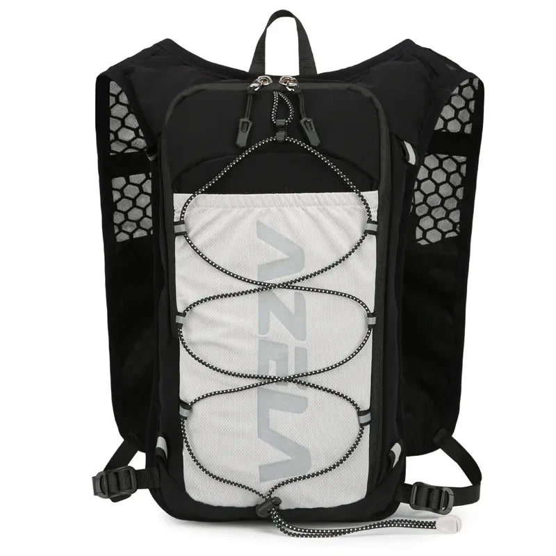 Mochila ligera para correr con chaleco de hidratación, ideal para senderismo, ciclismo y correr.