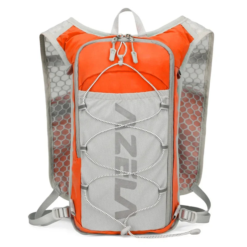Mochila ligera para correr con chaleco de hidratación, ideal para senderismo, ciclismo y correr.