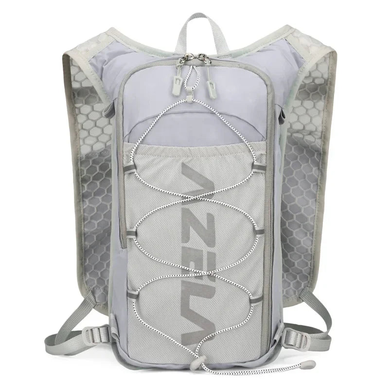 Mochila ligera para correr con chaleco de hidratación, ideal para senderismo, ciclismo y correr.