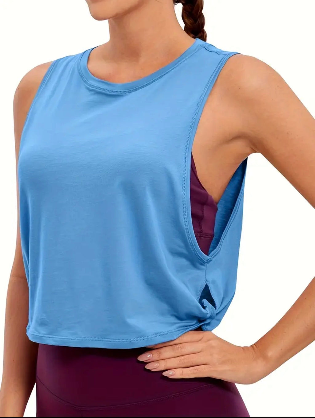 Top oversize sin mangas