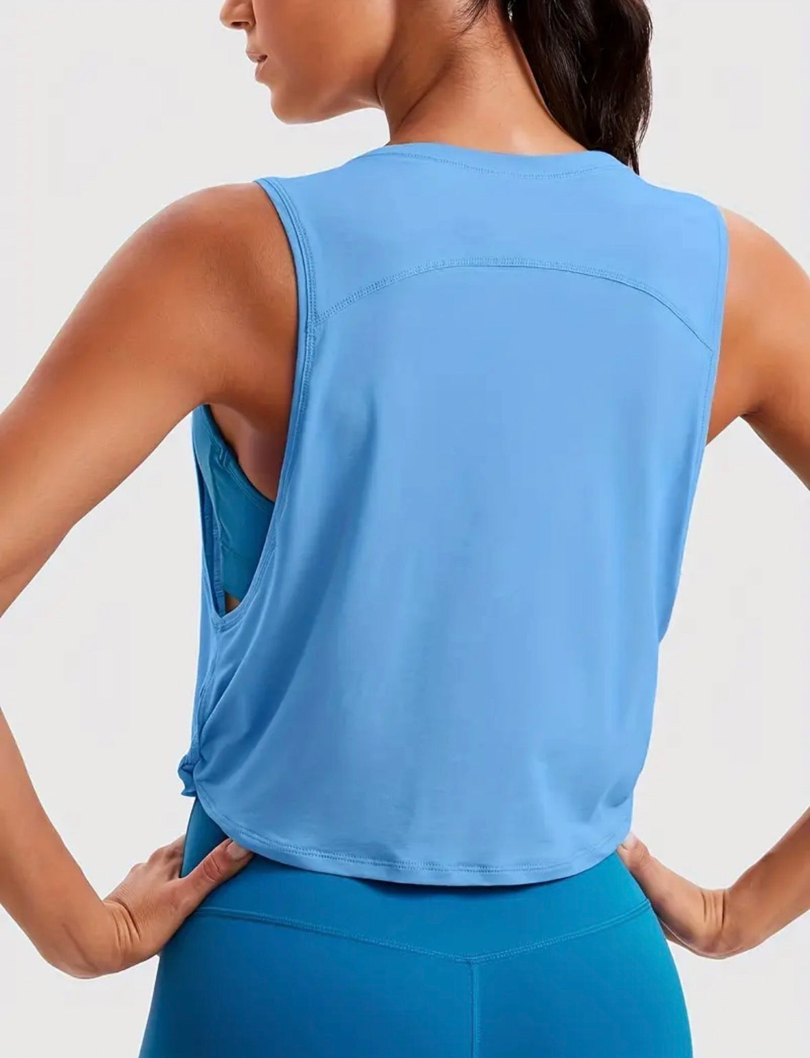 Top oversize sin mangas
