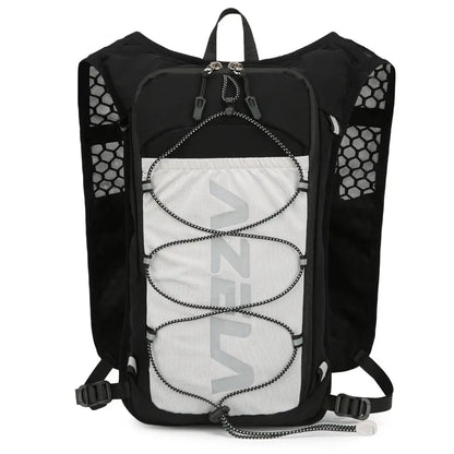 Mochila ligera para correr con chaleco de hidratación, ideal para senderismo, ciclismo y correr.